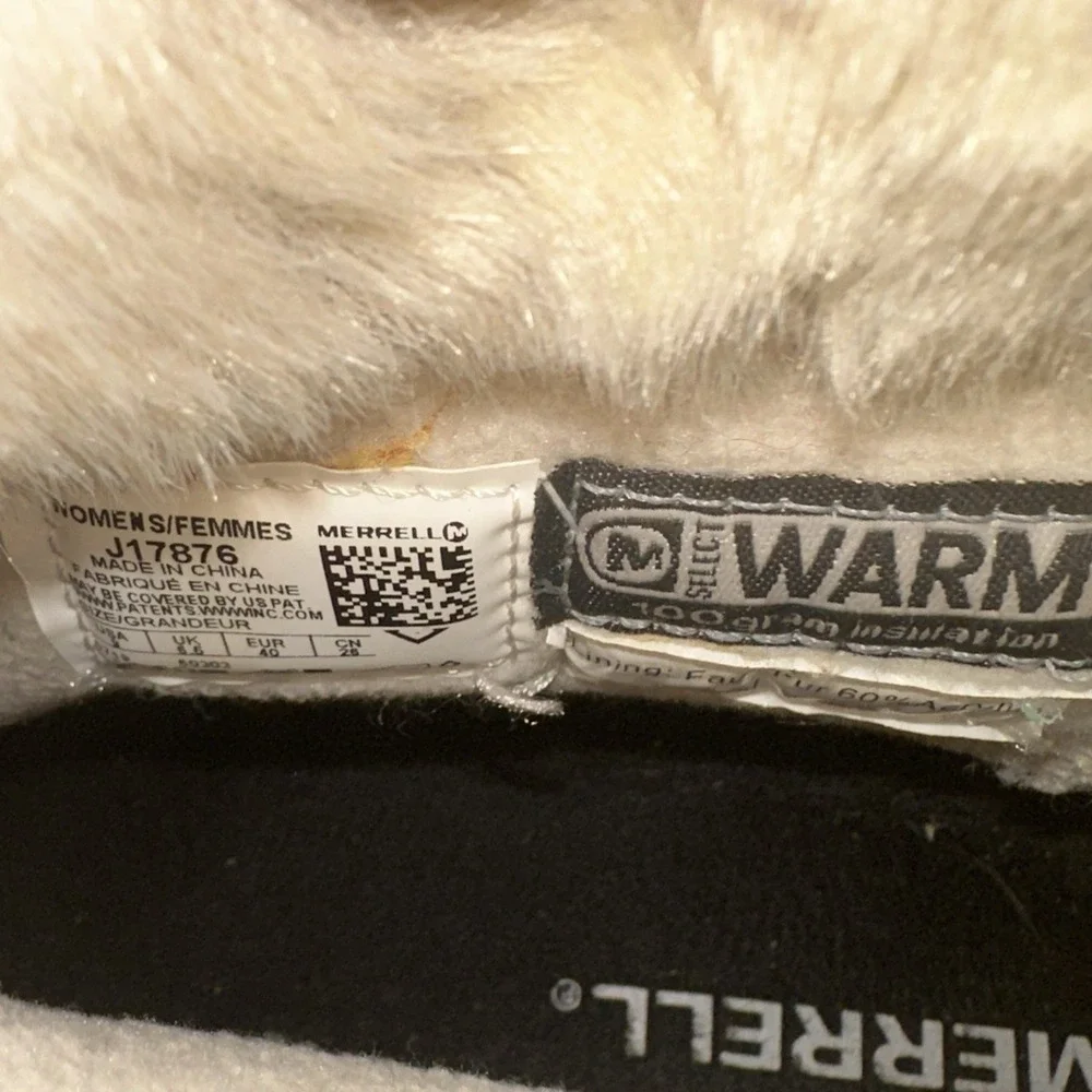 Merrell Womens 9 Haven Bluff Polar Waterproof Winter Boots Taupe Brown‎ Faux Fur